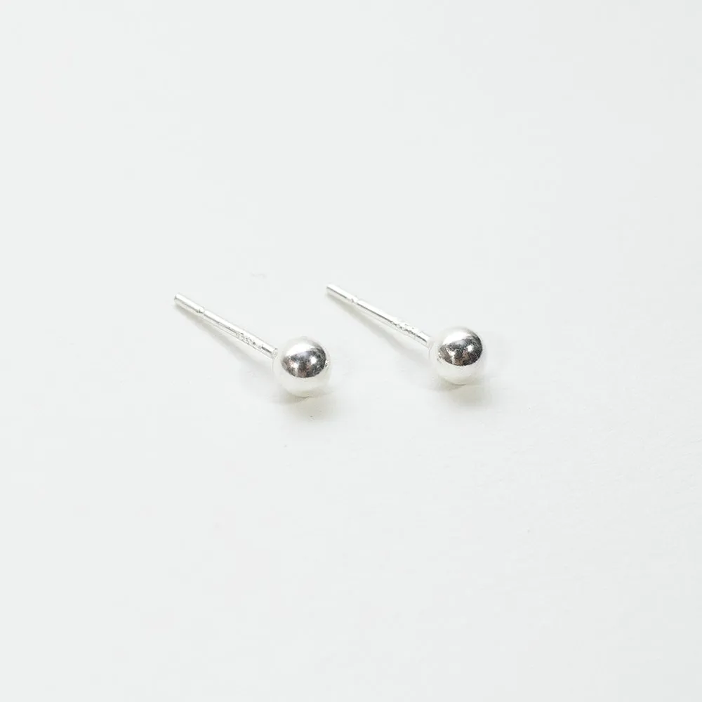 Silver Ball Studs