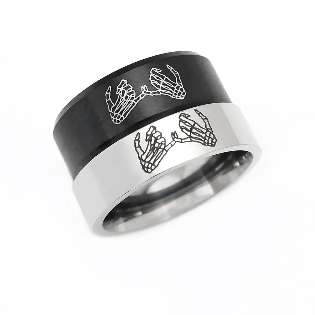 Skeleton Pinky Promise Rings for Couple- Forever Love, Valentine's Day Gift
