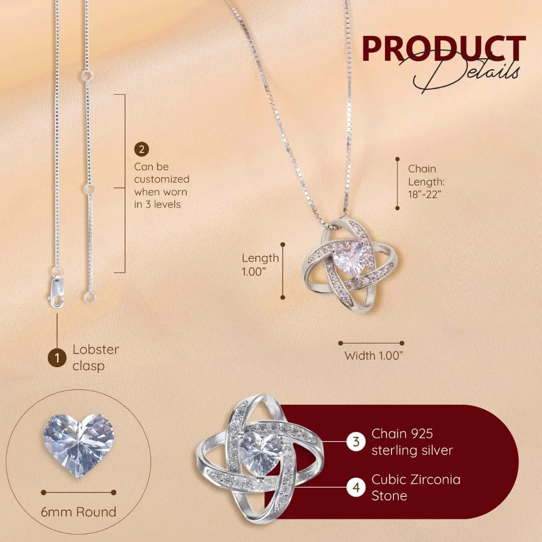 Special Present For Boyfriends Mom, "Thank You For Trusting Me With A Piece Of Your Heart" Necklace, Christmas Gift, Birthday Gift For Boyfriends Mom With Meaning Message Card And Luxury Gift Box