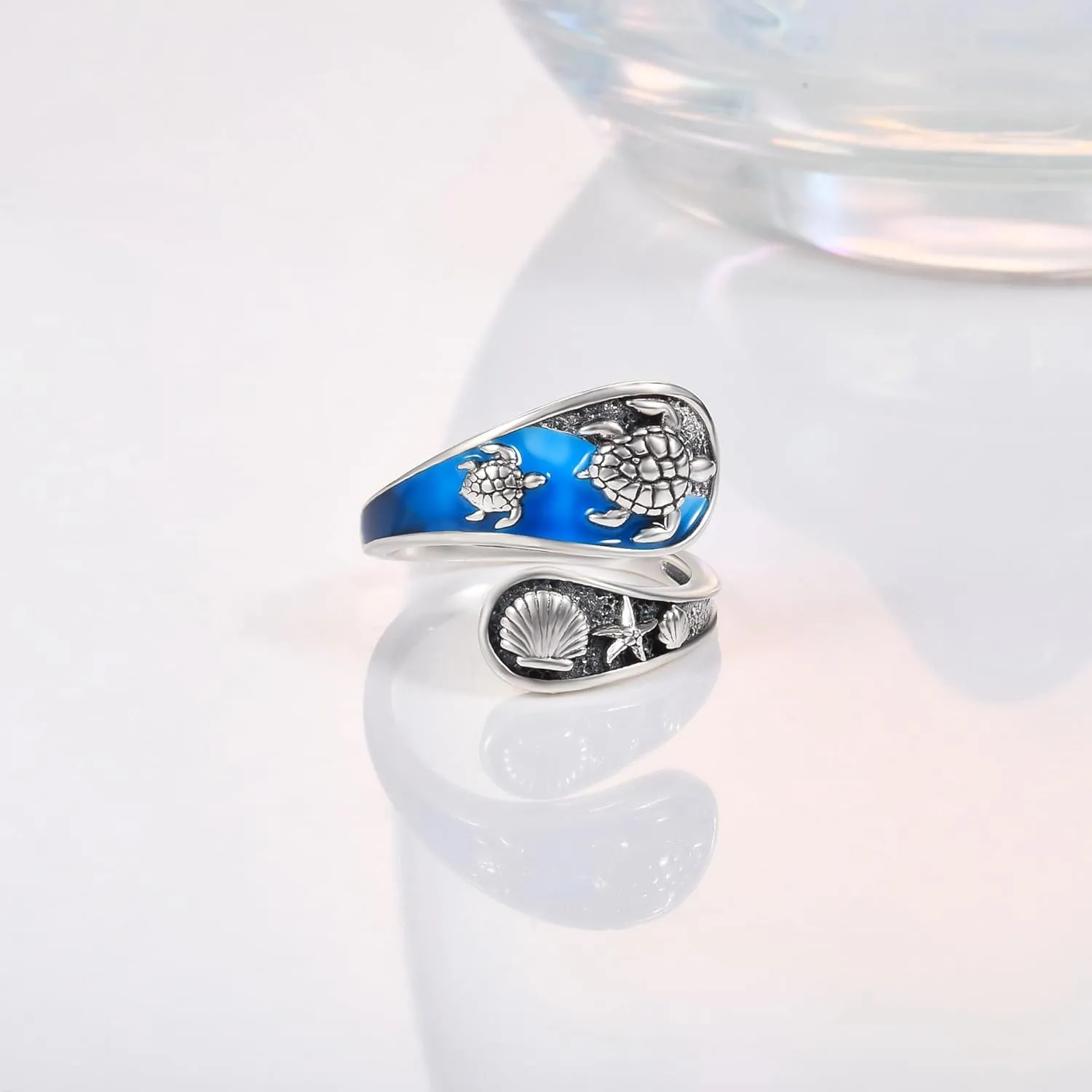 Spoon Rings for Women 925 Sterling Silver Sunflower Adjustable Thumb Spoon Rings Celtic Knot Promise Engagement Statement Boho Vintage Finger Open Antique Rings Jewelry