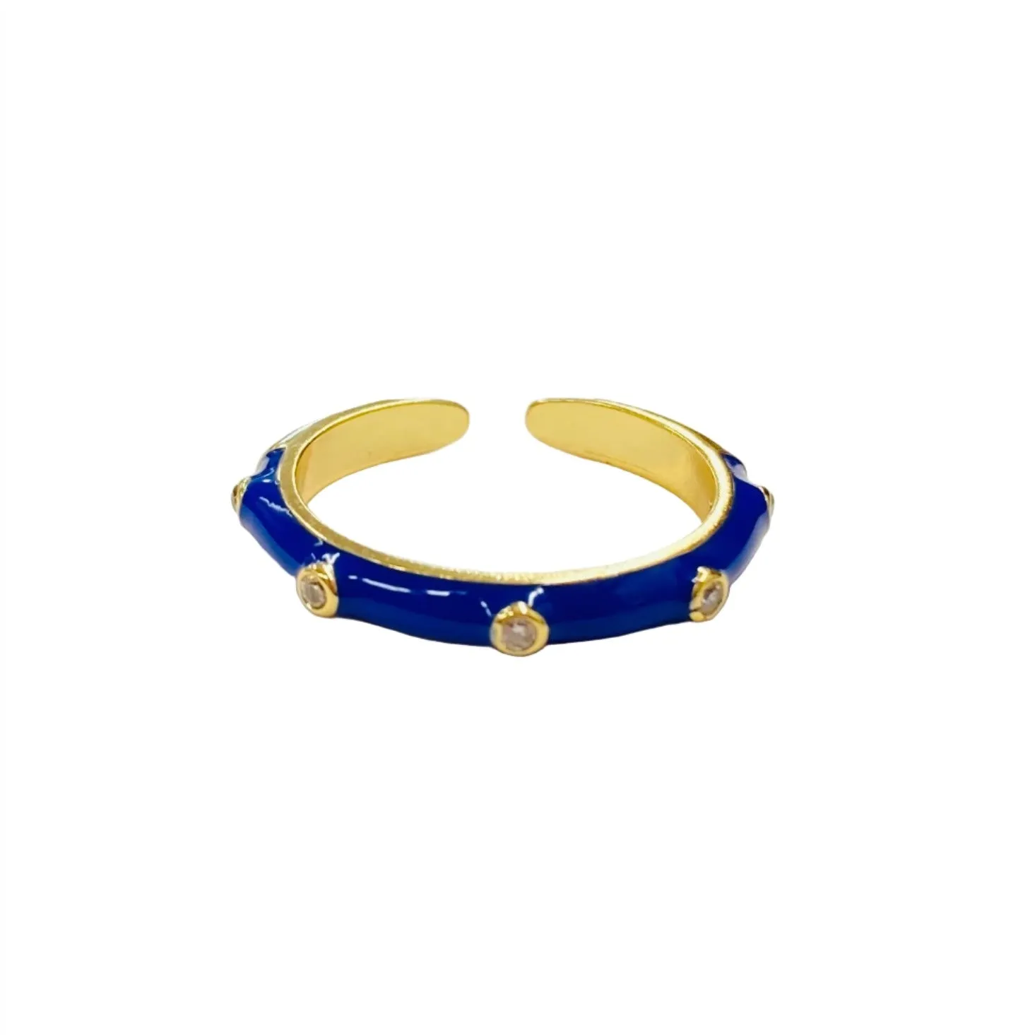 Spring Vibes Cubic Zirconia Enamel Ring