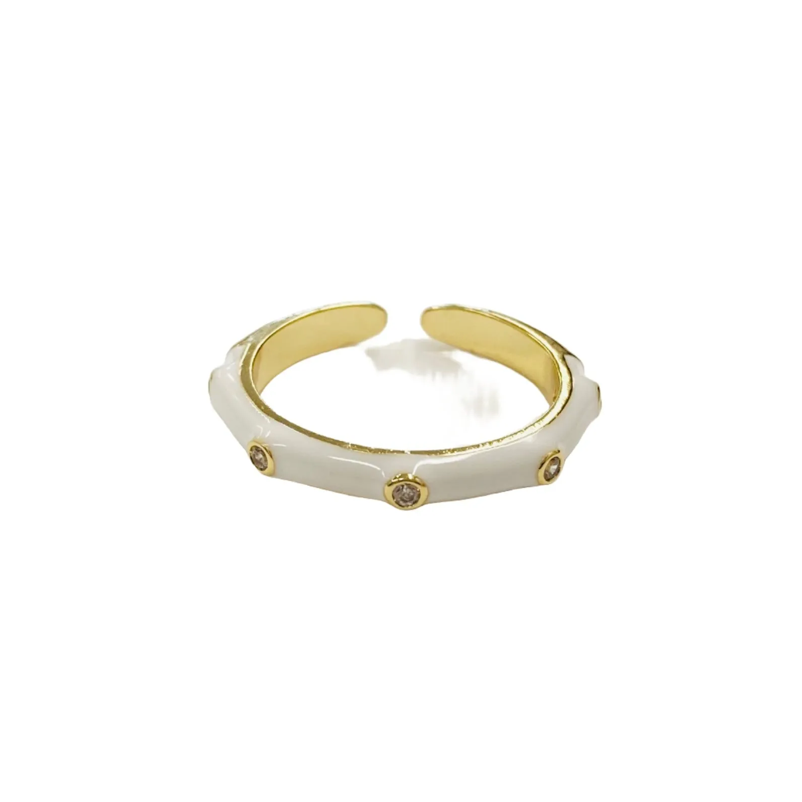 Spring Vibes Cubic Zirconia Enamel Ring