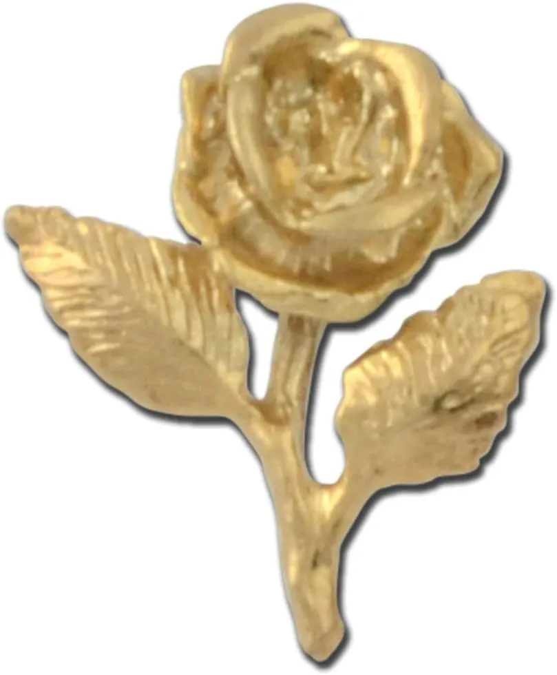STOCKPINS Gold Rose Lapel Pin  Elegant Brooch for Mens Suits and Womens Accessories  Perfect for Mothers Day, Valentines Day, and Weddings