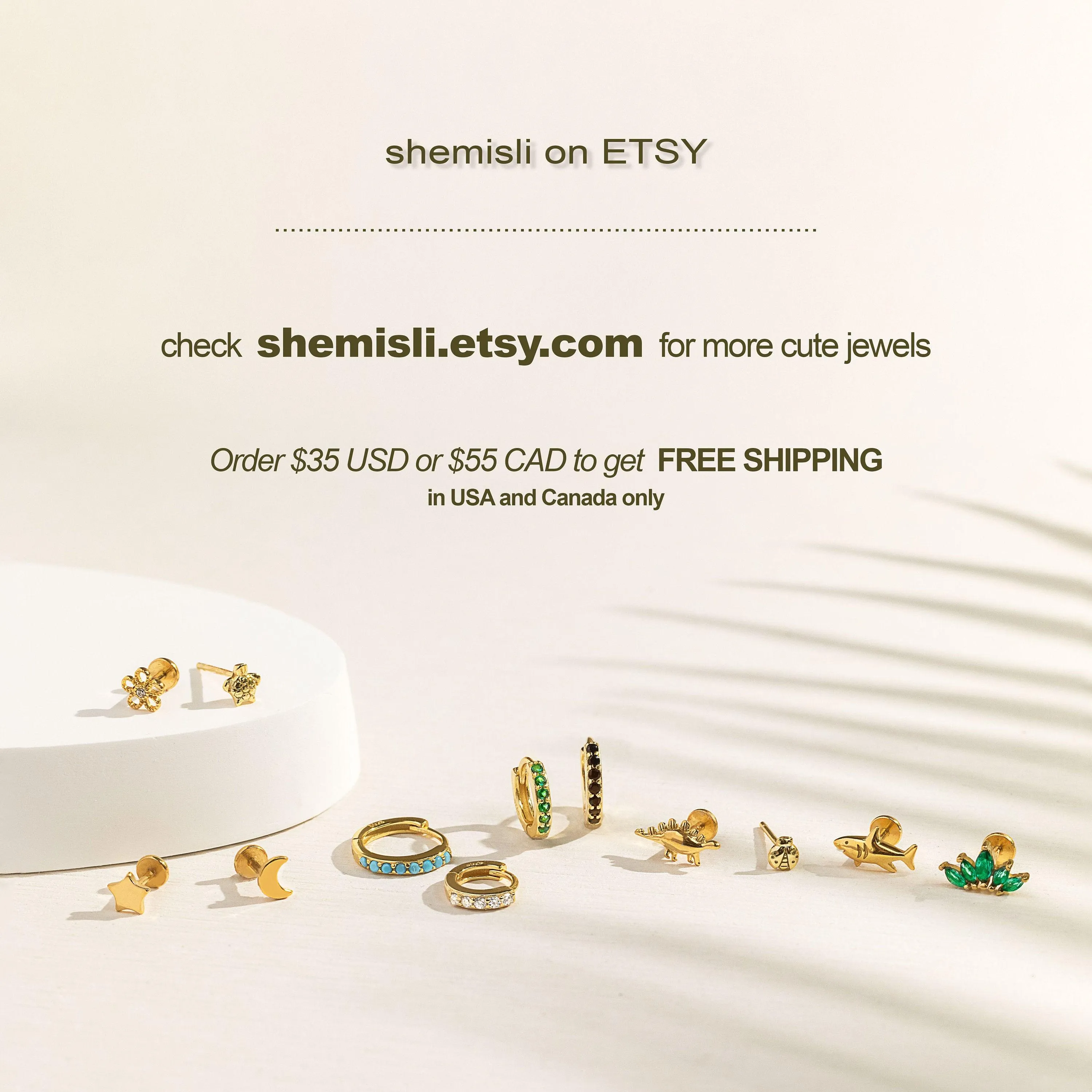 Swallow Bird Stud Earrings, Gold, Silver SHEMISLI SS446 ONE BKG