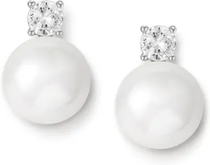 SWEETV Classical Pearl Dangle Drop Earrings for Women, Pearl Hook Earrings, Wedding Bridal Earrings for Brides Bridesmaids,Prom Jewelry Gifts