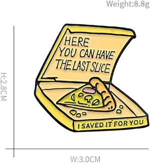 Tasty Pizza Enamel Brooch Pins for Women Teen Girls Cute Funny Cartoon Gourmet Food Lapel Badges Pin Novelty DIY Fashion Clothes Hat Backpack Decorate Brooches Christmas Birthday Jewelry Gift for BFF Friend