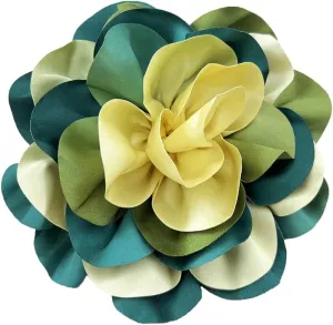 Tie-dyed Fabric Rose Flower Extra Large Big Brooches Lapel Pins Camellia Flower Oversized Brooch Pin for Women Wedding Party Dance Banquet Dress Suit Clothes Accessories Jewelry Gifts 7.8in