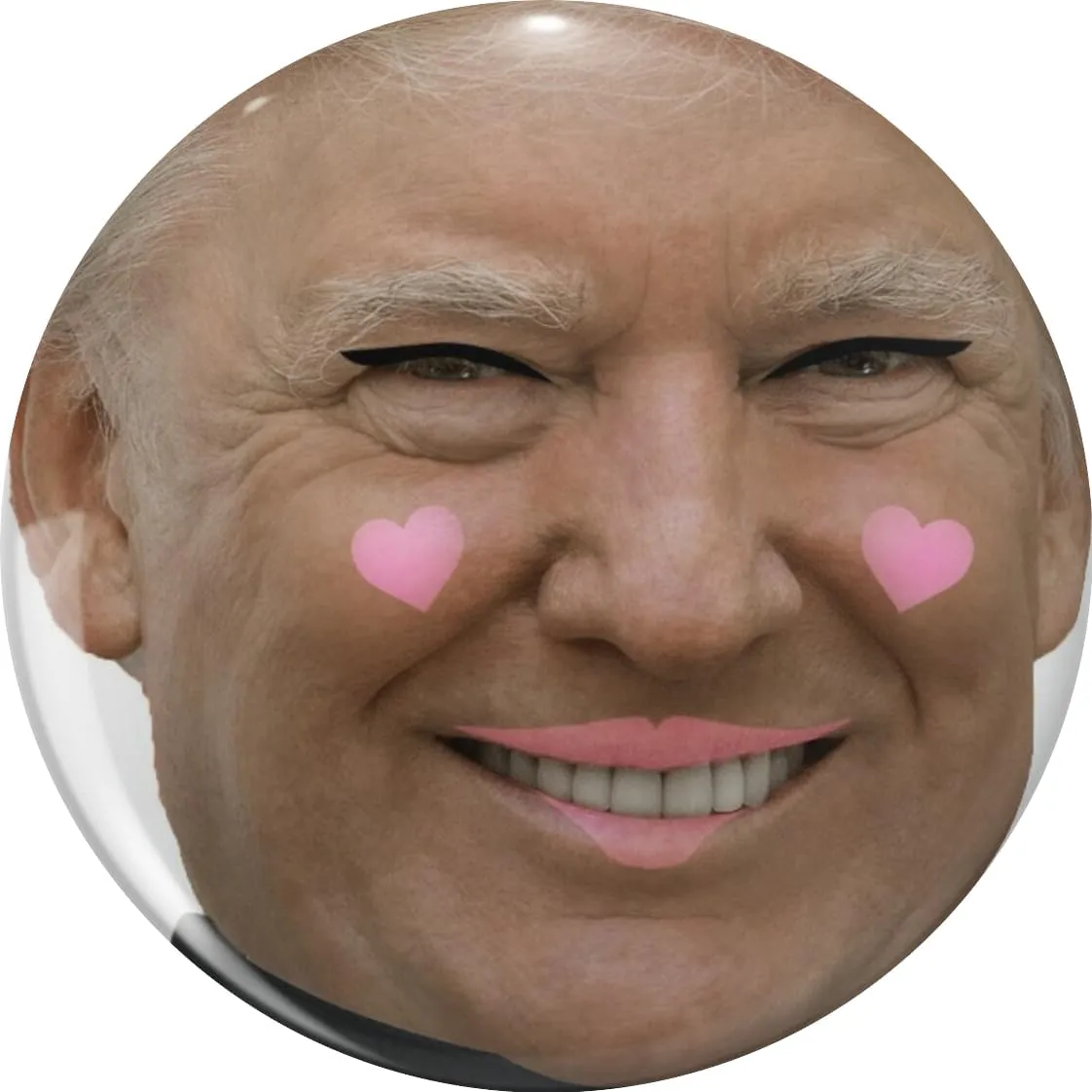 Trump E-Girl Pin Lapel Pin Cute Brooch Pins Badges 0.75"