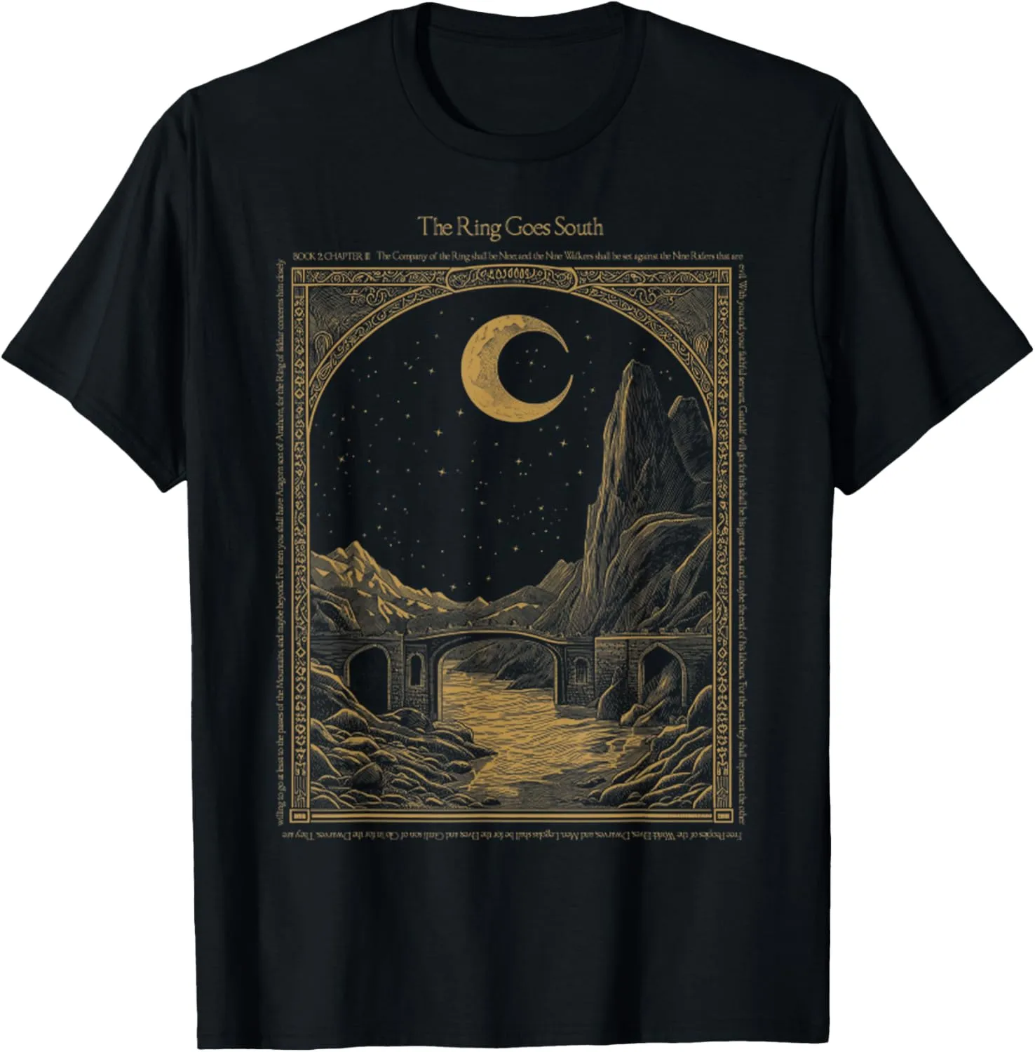 Vintage The Ring Goes South - Rings Lord Men Women Tee T-Shirt