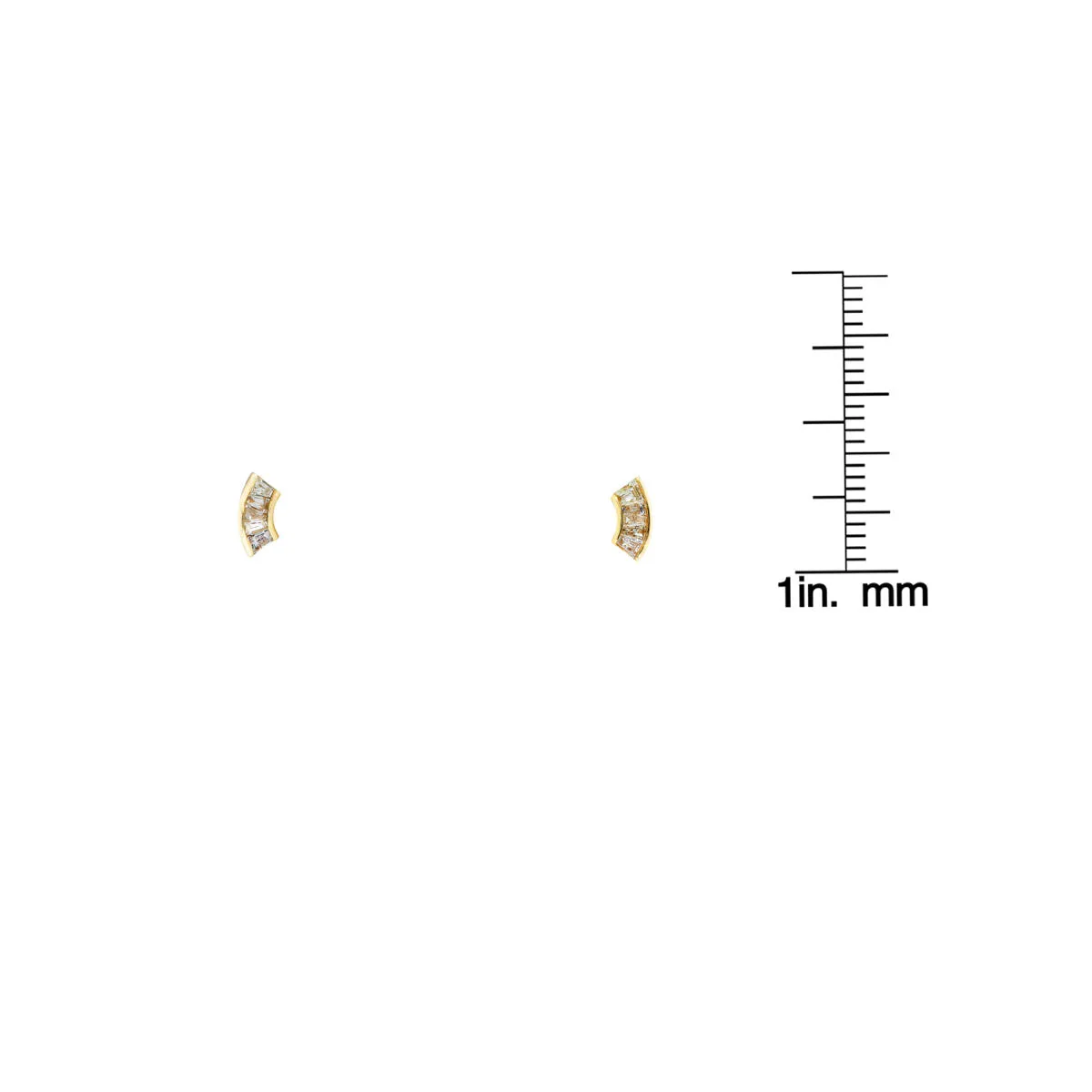 White Diamond Fan Earrings